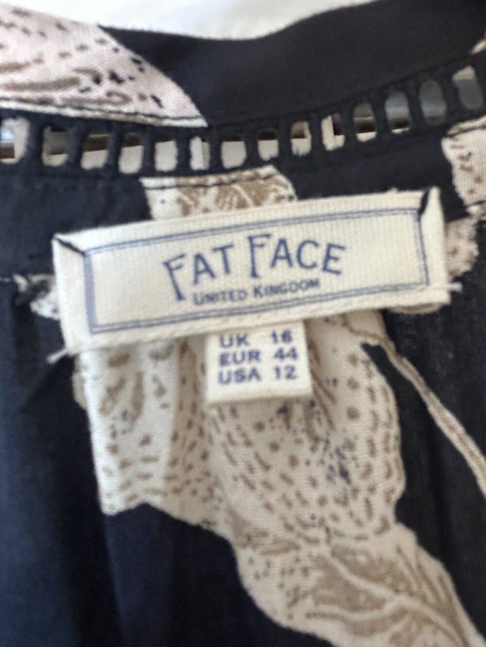 Women's FatFace Floral Dress Size 12 Like New - Picture 2 of 10